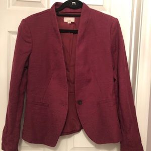 Ann Taylor collar-less blazer